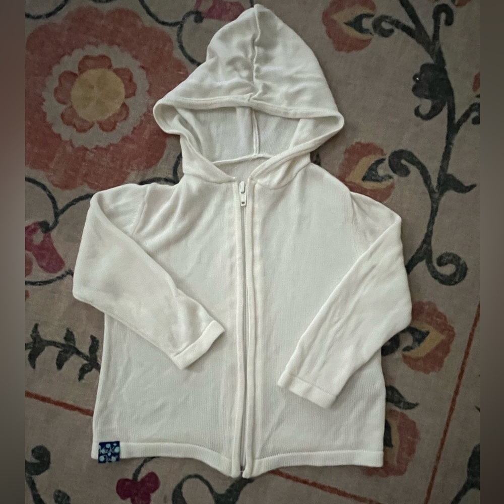 KicKee Pants lightweight hooded zip-up sweater 18-24m